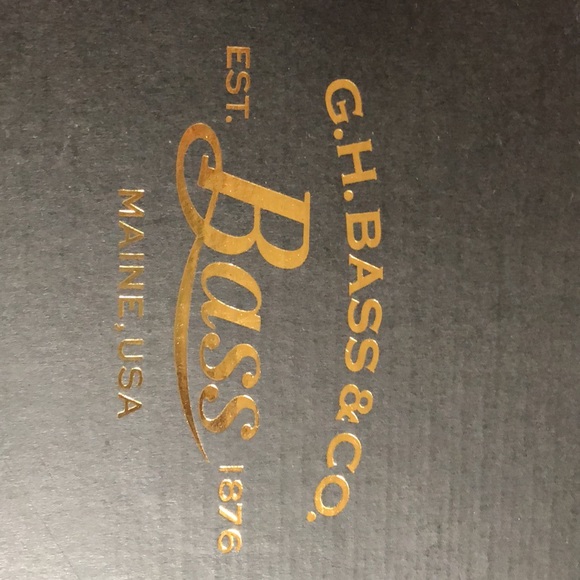 Black suede heeled slip on shoes. 9.5 G.B.BASS&CO - Picture 6 of 6